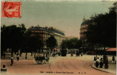 Carte postale ancienne Place des Ternes
                                                                     à Paris 8e
                                