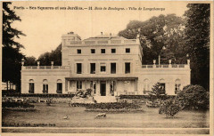 Paris Ses Squares et ses Jardins. 31. Bois de Boulogne Villa à Paris