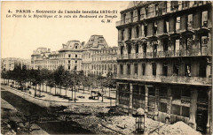 Paris (3e) Souvenir de l'année terrible. La Place de la Republique -
																					75003 Paris 3e
																			