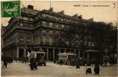 Paris (1e) Place et Théatre Francais à Paris 1er