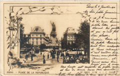 Paris (4e) Place de la Republique à Paris 4e