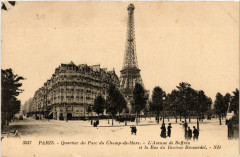 Paris (7e) Quartier du Parc du Champ-de-Mars L'Avenue de Suffren à Paris 7e