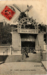 Carte postale ancienne Moulin de la Galette
                                                                     à Paris 18e
                                