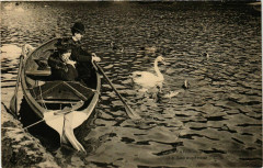 Carte postale ancienne Bois-de-Boulogne - Le Lac Supérieur
                                                                     à Paris 16e
                                