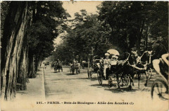 Carte postale ancienne Bois de Boulogne - Allée des Acacias
                                                                     à Paris 16e
                                