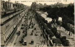 Paris 1e Rue de Rivoli et le Jardin des Tuileries à Paris 1er