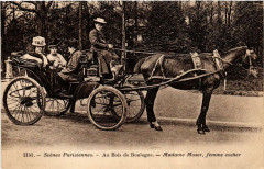 Au Bois de Boulogne - Madame Moser, femme cocher à Paris 16e
