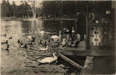 Carte postale ancienne Au Bois de Boulogne - Le Grand Lac
                                                                     à Paris 16e
                                
