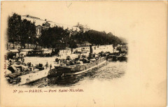 Paris 1e Port Saint-Nicolas à Paris 1er