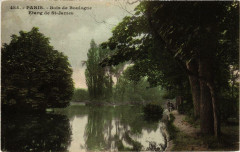 Carte postale ancienne Bois de Boulogne - Etang de Saint-James
                                                                     à Paris 16e
                                