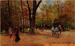 Carte postale ancienne Le Bois de Boulogne
                                                                     à Paris 16e
                                