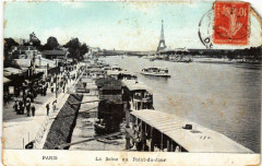 Carte postale ancienne La Seine au Point-du-Jour
                                                                     à Paris 16e
                                