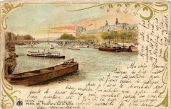 Paris 1e Panorama sur la Seine à Paris 1er