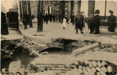 Paris Les Inondations 47 Un Egout apres l'Effondrement à Paris