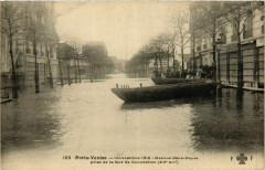 Paris Venise Inondations 1910 Avenue Felix-Fure à Paris
