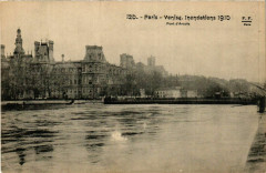 Paris Venise Inondations 1910 Pont d'Arcole à Paris
