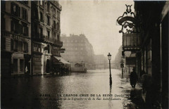 Paris La Grande Crue de la Seine 1910 Rue de la Pepiniere à Paris