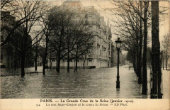 Paris La grande Crue de la Seine 1910 Rue Jean-Houjon à Paris
