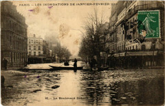 Paris Les Inondations 1910 Boulevard Diderot à Paris