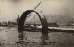 Paris La Grande Crue de la Seine 1910 Tube Berlier à Paris