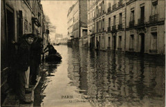 Carte postale ancienne La Grande Crue de la Seine (janvier 1910) - Inondation de la rue Rouelle
                                                                     à Paris 15e
                                
