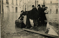 Paris La Grande Crue de la Seine 1910 Rue de Lille Embarcadere à Paris