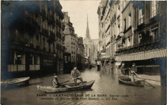 Paris La Grande Crue de la Seine 1910 Quartier de la Place Maubert à Paris