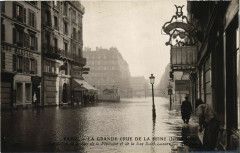 Paris La Grande Crue de la Seine 1910 Rue de la Pepiniere à Paris