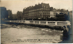 Paris La Grande Crue de la Seine 1910 Pont Saint-Michel à Paris