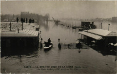 Paris La Grande Crue de la Seine 1910 Porte de Bercy à Paris