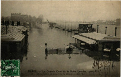 Paris La Grande Crue de la Seine 1910 Porte de Bercy à Paris