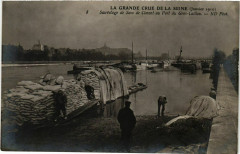 Paris La Grande Crue de la Seine 1910 Port du Gros-Caillou à Paris