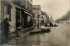 Paris La Grande Crue de la Seine 1910 Quai de la Rapée à Paris