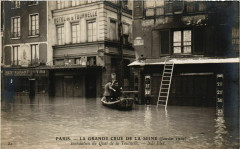 Paris La Grande Crue de la Seine 1910 Quai de la Tournelle -
																					75000 Paris
																			