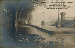 Paris La Grande Crue 1910 Quai de Billy à Paris