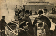 Paris La Crue de la Seine 1910 M. Ruau M. Fallieres à Paris