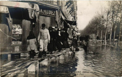 Paris La Grande Crue de la Seine 1910 Avenue Rapp à Paris
