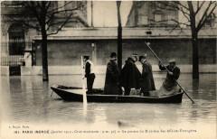 Paris Inonde 161 Le Passeur du Ministere des Aff. Etrangeres à Paris