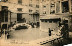 Paris Inonde 1910 Faubourg Saint-Germain à Paris