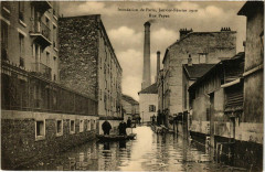 Paris Inondations de Paris 1910 Rue Payen à Paris