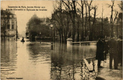 Paris Inondations de Paris 1910 Rue de l'Universite à Paris