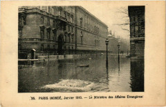 Paris Inonde 1910 Ministeres des Affaires etrangeres à Paris