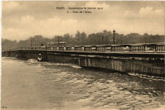 Paris Inondations 6 Pont de l'Alma à Paris
