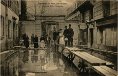 Paris Inondations de Paris 1910 Impasse de la Visitation à Paris