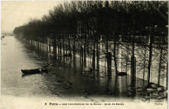 Paris Inondations de Paris 1910 Quai de Bercy à Paris