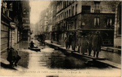 Paris Inondations 1910 Rue du Bac à Paris