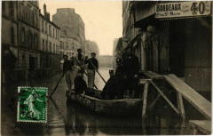 Paris Inondations 1910 Rue Lourmel à Paris