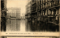 Paris Inondations 1910 Rue Parrot à Paris
