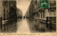 Paris Inondations 1910 Rue de Lille à Paris