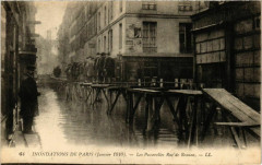 Paris Inondations 1910 Rue Beaune à Paris